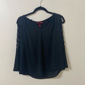 Jennifer Lopez Black Long Sleeve Shirt